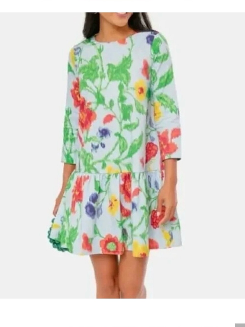 Tuckernuck Pierce Floral Mini Dress Flounce Hem Size small